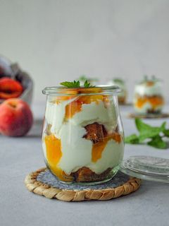 Pfirsich-Tiramisu im Glas Rezepthauptbild