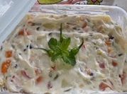 Uma foto de batata salada