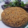 Hamburguesa de quinoa con mahonesa de curry