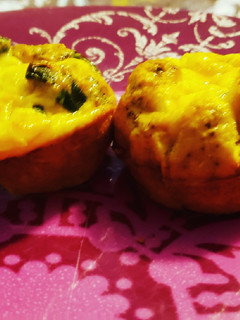 A picture of Jalapeno popper egg muffins.