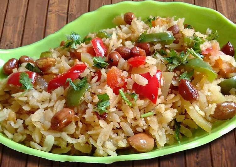 Recipe of Speedy Vegetable Poha Recipe