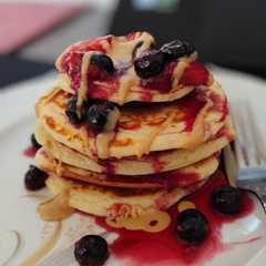Una foto de Pancakes de proteína ~400 calorías