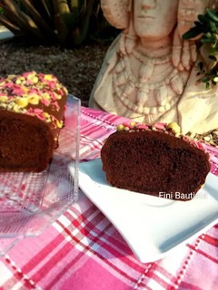 Una foto de Bizcocho de chocolate con plátano (sin huevo)