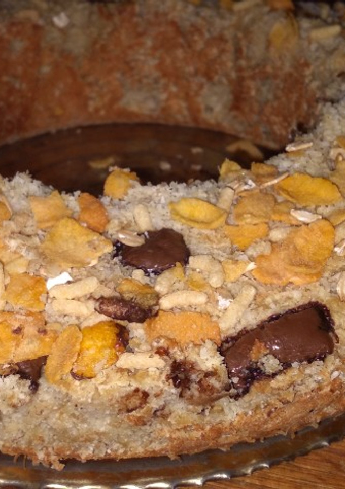 Una foto de Budín de harina de coco, banana, avena y cereales!!🍌🍌