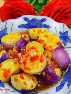 Hình của món Cà pháo muối xổi.