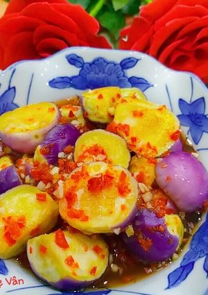 Hình của món Cà pháo muối xổi.