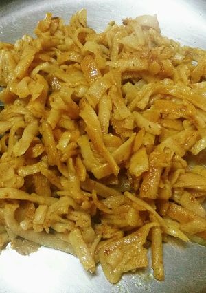 A picture of Homemade aata noodles for baby.