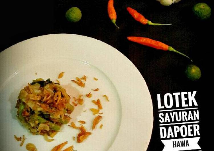 Resep Lotek sayuran Anti Gagal