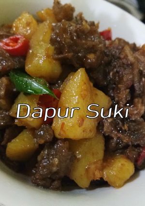 Foto resep Tetelan Daging & Kentang pedas
