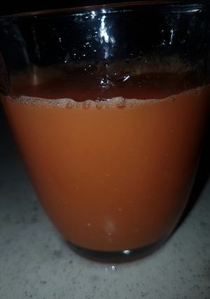 A picture of Watermelon carrot juice.