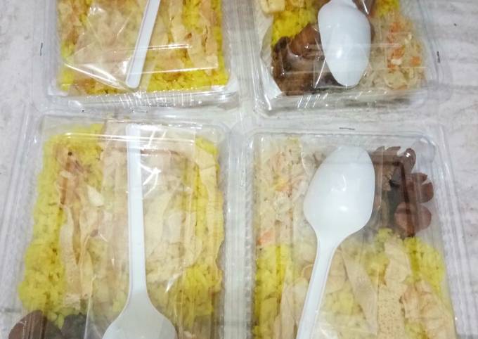 Cara Mengolah Nasi kuning ricecooker Simpel Untuk Jualan