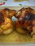 Picantones con mostaza y soja