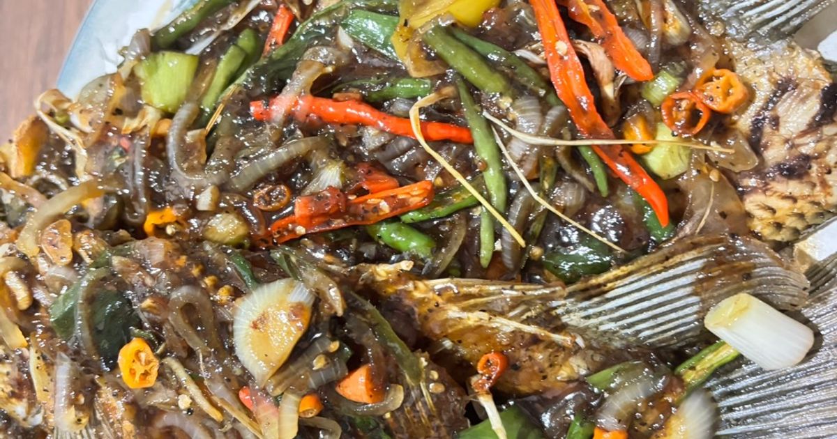 Gurame Goreng Saus Lada Hitam