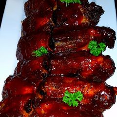 A picture of Mike's Smoked BBQ'd Beef Ribs.