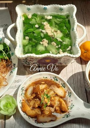 Hình của món Bữa cơm nhiều rau thanh mát.