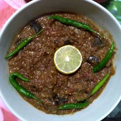 Spicy "Baingan-ka-Bhartha"Brinjal Curry A picture of Spicy "Baingan-ka-Bhartha"Brinjal Curry.