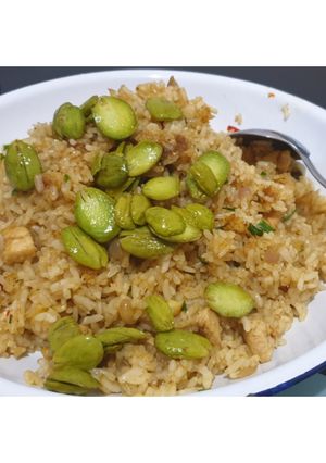 Foto resep Nasi goreng pete sederhana