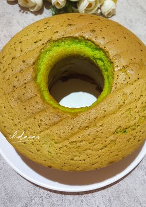 Foto resep Bolu Pandan Lembut 4 telur (All In One Method)