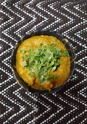 A picture of Lauki sabji (coconut gravy).