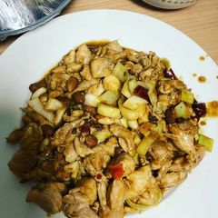 A picture of Kun Pao chicken.