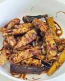 Spanish eggplants with molasses