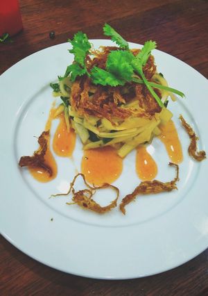 Hình của món Nộm đu đủ.