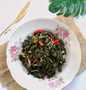 Cara Mudah Membikin Resep 19. Tumis Daun Singkong &amp; Teri yang  Bikin Ketagihan Anti Ribet, Mantap