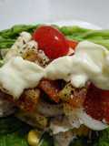 Wraps (tacos) de pollo sin harina