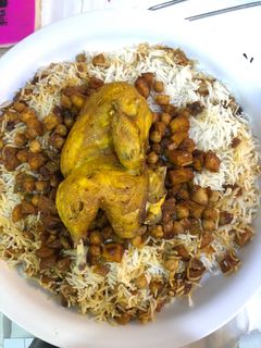 صورة لوصفة كبسة بكشنة البطاطس والحمص