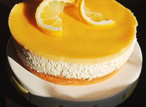 Citromos túrómousse torta recept fotója