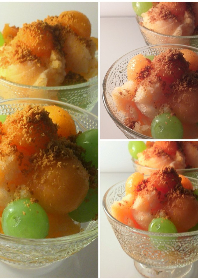 Una foto de Sorbete de melón