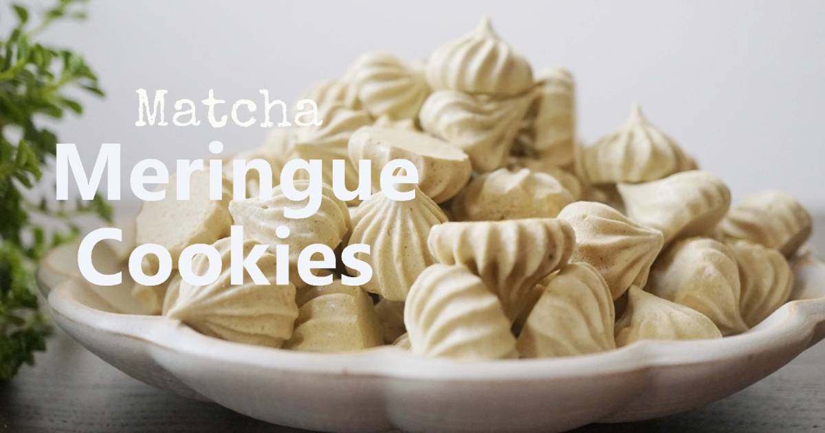 Resipi Matcha Meringue Cookies yang Manis, Wangi dan Enak oleh sotong20