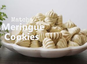 Gambar Matcha Meringue Cookies yang Manis, Wangi dan Enak