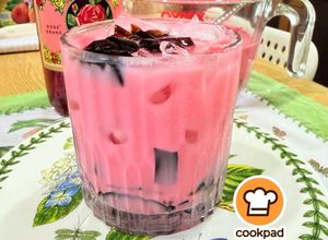 Gambar 👩‍🍳Rose Milk Cincau