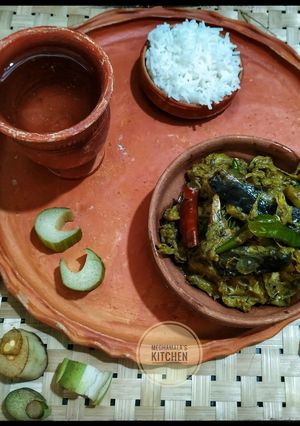 ইলিশ মাছের মাথা দিয়ে কচুশাক (illish macher matha diye kochu shaak recipe in Bengali) রেসিপির প্রধান ছবি
