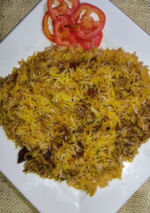A picture of SPECIAL BEEF BIRYANI 😋.