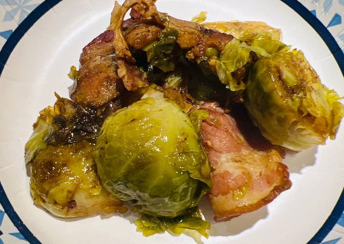 Recipe of Quick Thanksgiving Bacon 🥓 Brussel Sprouts