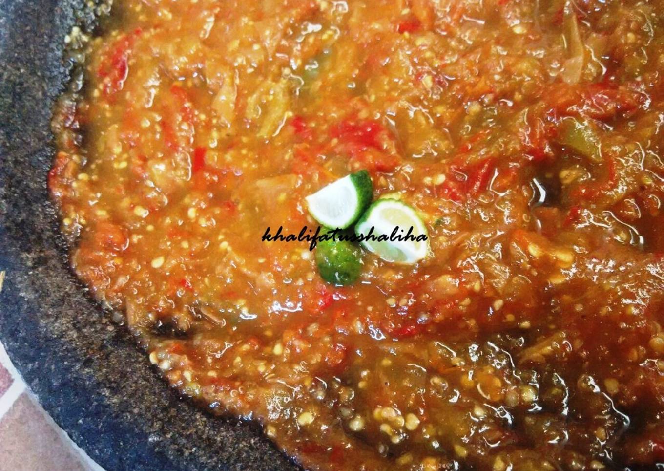 Sambal Lalapan Sehat Special (Step By Step)