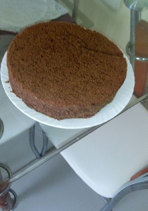 A picture of Black forest cake.