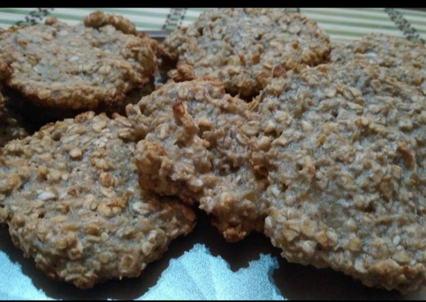 Galleta de avena con plátano