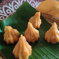 A picture of Mango Kozhukattai With Left Over Rice.