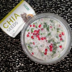 A picture of Chia seeds Raita.