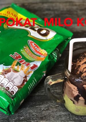 Foto resep Es alpokat milo kocok