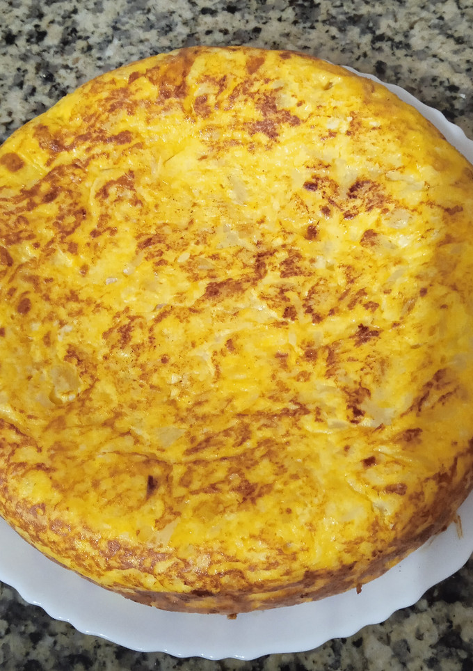 Una foto de Tortilla de coliflor