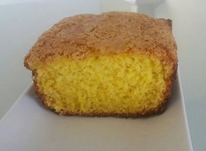 Una foto de Torta de mandarina, licuada