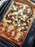 Pizza Pepperoni, Jamur, Bayam