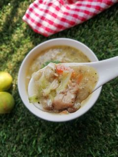 চিকেন হোয়াইট স্যুপ (Chicken white soup recipe in Bengali) রেসিপির প্রধান ছবি