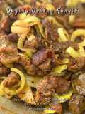 Daging Campur Hati Lembu Goreng Kunyit