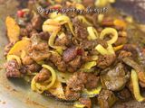 Daging Campur Hati Lembu Goreng Kunyit