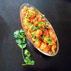 A picture of Macaroni Pasta (Indian Style).